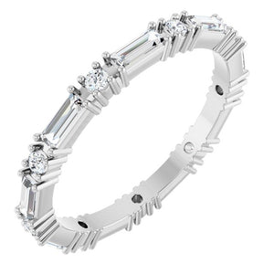 14K Gold Natural Diamond Eternity Band