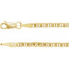 14K Yellow Gold, 2.25 mm Curbed Anchor 16