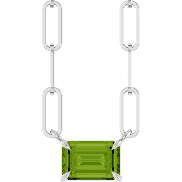 14K Gold Natural White Sapphire Solitaire Claw Prong Necklace