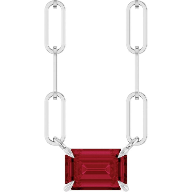 14K Gold Natural White Sapphire Solitaire Claw Prong Necklace