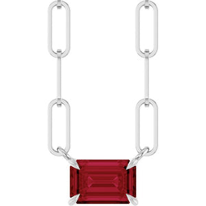 14K Gold Natural White Sapphire Solitaire Claw Prong Necklace