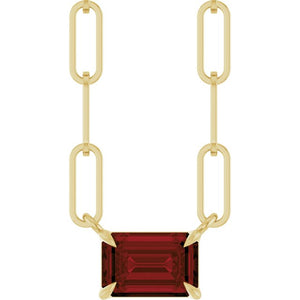 14K Gold Natural White Sapphire Solitaire Claw Prong Necklace