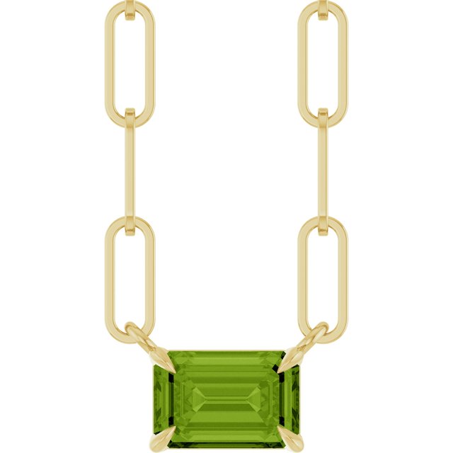 14K Gold Natural White Sapphire Solitaire Claw Prong Necklace