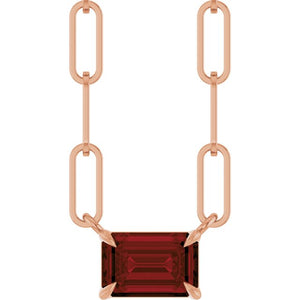 14K Gold Natural White Sapphire Solitaire Claw Prong Necklace