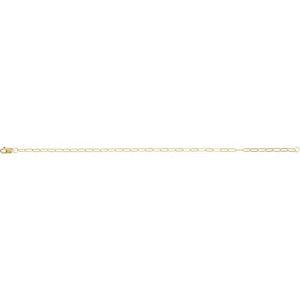 14K Yellow Gold, 2.1 mm Paperclip-Style 7