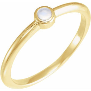 14K Gold, Sterling Silver & Platinum Stackable Ring - Options Available