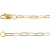 14K Yellow Gold 2.1 mm Paperclip-Style 16