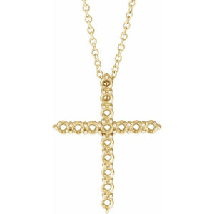 14K White Gold 16-18
