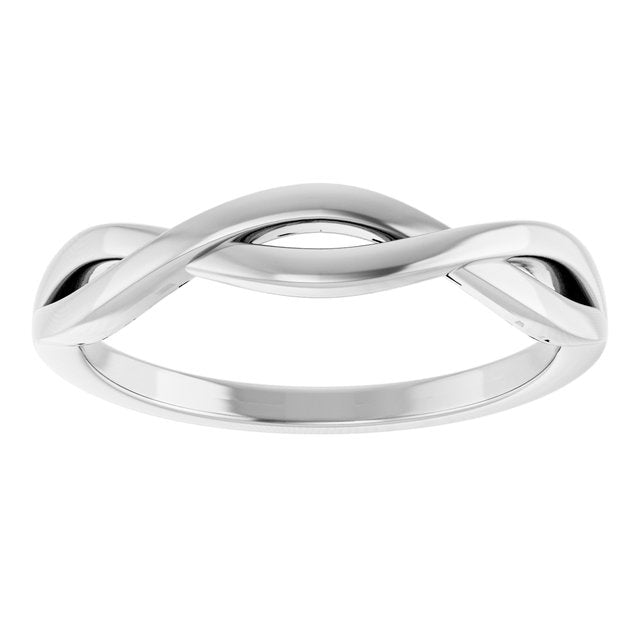 14K Gold Twisted Ring - Elegant Polished Design