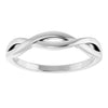 14K Gold Twisted Ring - Elegant Polished Design