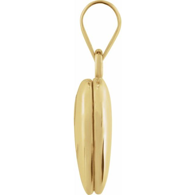 14K Gold Heart Locket