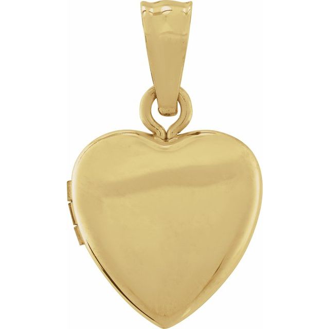 14K Gold Heart Locket