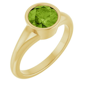 14K Gold Natural Mozambique Garnet Ring