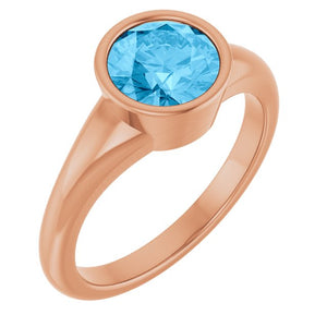 14K Gold Natural Mozambique Garnet Ring