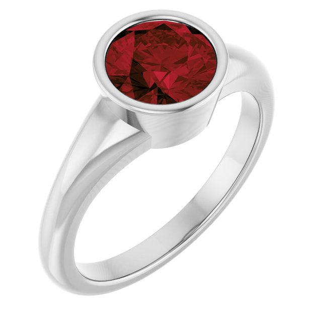 14K Gold Natural Mozambique Garnet Ring