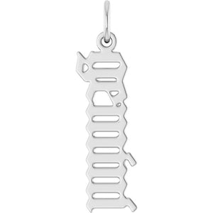 Gothic Zodiac Pendant in 14K Gold Featuring Varied Designs and Sizes