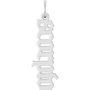 Gothic Zodiac Pendant in 14K Gold Featuring Varied Designs and Sizes