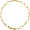 14K Yellow Gold 3.9 mm Puffed Oval Cable 7