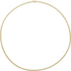 14K Yellow Gold 2.35 mm Polished Curb Chain - Timeless Elegance