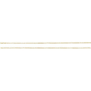 14K Yellow Gold 2.5 mm Figaro Chain - Elegant Daily Wear