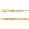 14K Yellow Gold 2.6 mm Diamond-Cut Anchor Chain - Timeless Elegance