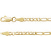 14K Yellow Gold 2.5 mm Figaro Chain - Elegant Daily Wear