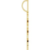 14K Yellow Gold 2021 Vertical Charm/Pendant - Timeless Elegance