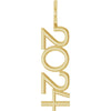 14K Yellow Gold 2021 Vertical Charm/Pendant - Timeless Elegance