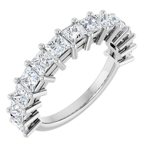 14K Gold & Platinum Lab-Grown Diamond Anniversary Band - Options Available