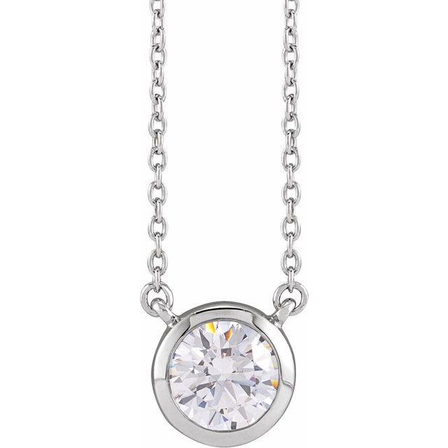 14K Gold Lab-Grown Diamond Adjustable Necklace