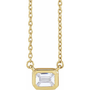 14K Gold Lab-Grown Diamond Adjustable Necklace