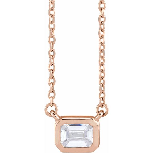 14K Gold Lab-Grown Diamond Adjustable Necklace