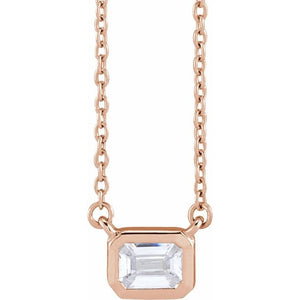 14K Gold Lab-Grown Diamond Adjustable Necklace