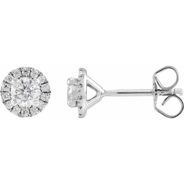 14K Gold Lab-Grown Diamond Stud Earrings - Options Available
