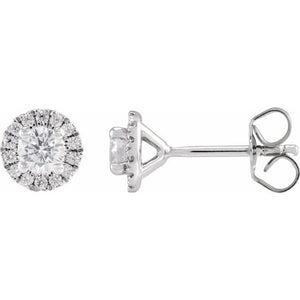 14K Gold Lab-Grown Diamond Stud Earrings - Options Available