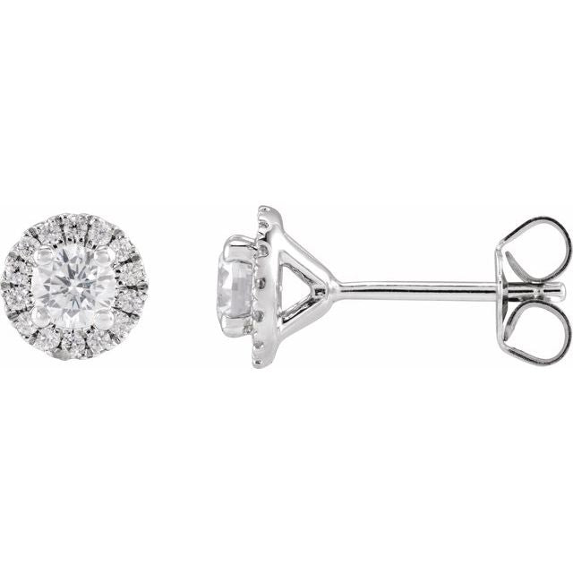 14K Gold Lab-Grown Diamond Stud Earrings - Options Available