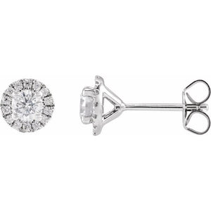 14K Gold Lab-Grown Diamond Stud Earrings - Options Available