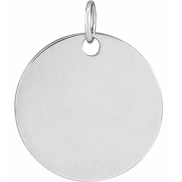Platinum March Daffodil Birth Flower Pendant