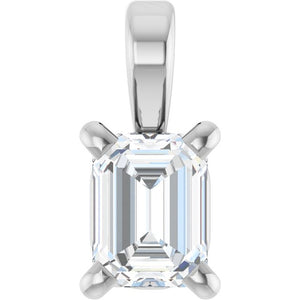 1/4 Ct Lab Grown Diamond 4-Prong Solitaire Pendant