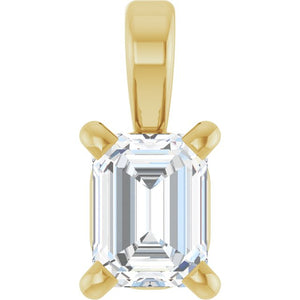 1/4 Ct Natural Diamond 4-Prong Solitaire Pendant
