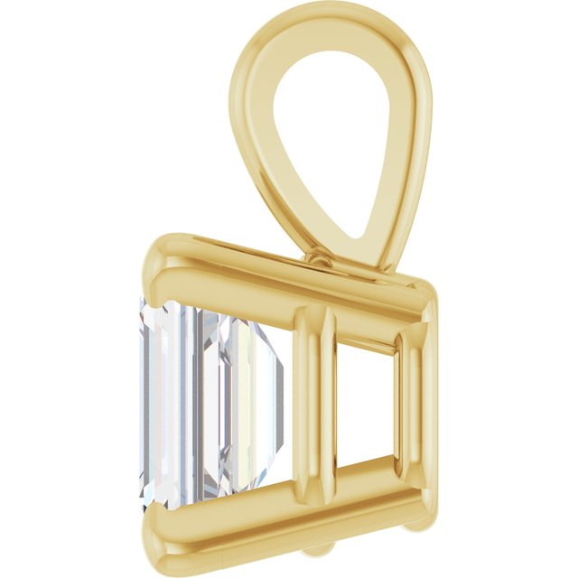 1/4 Ct Lab Grown Diamond 4-Prong Solitaire Pendant