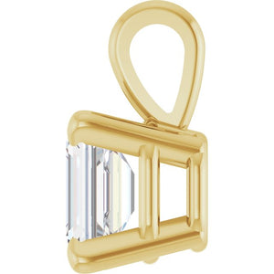 1/4 Ct Lab Grown Diamond 4-Prong Solitaire Pendant