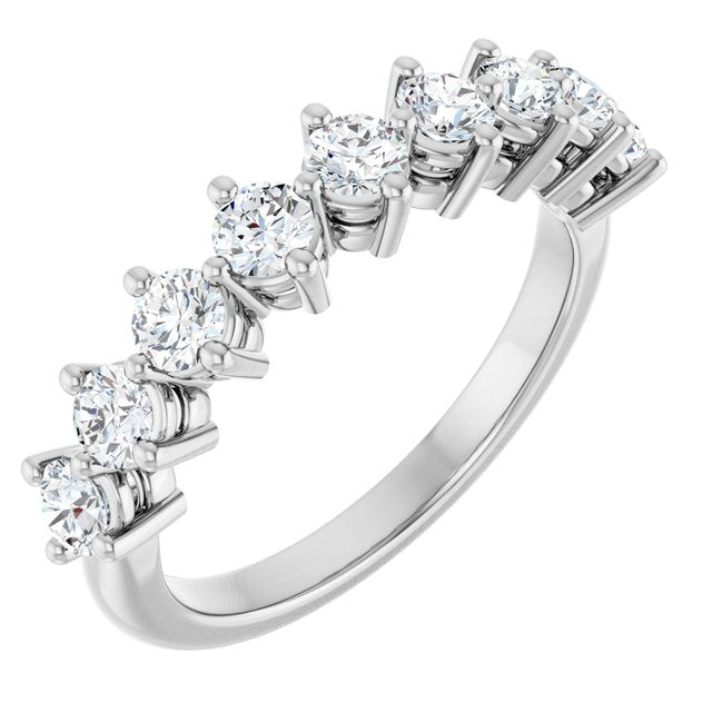 14K Gold Lab-Grown Diamond Anniversary Band - Options Available