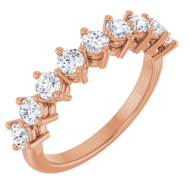 14K Gold Lab-Grown Diamond Anniversary Band - Options Available