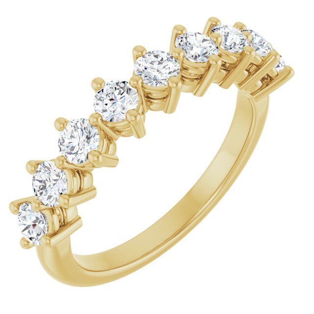 14K Gold Lab-Grown Diamond Anniversary Band - Options Available