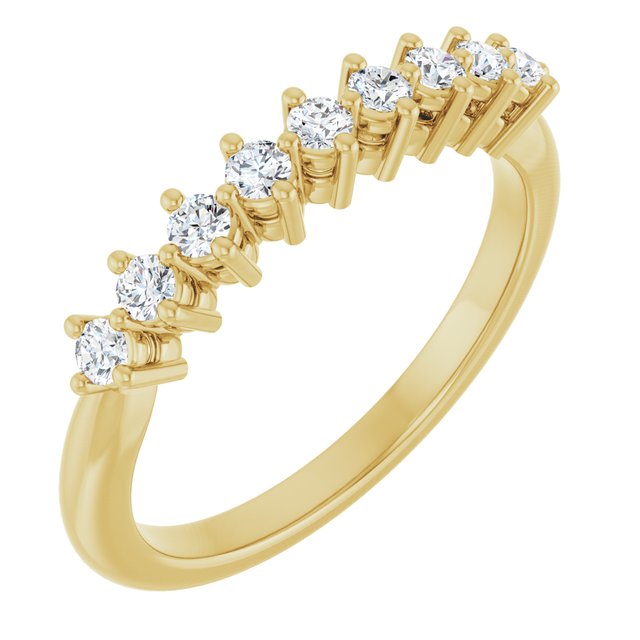 14K Gold Lab-Grown Diamond Anniversary Band - Options Available