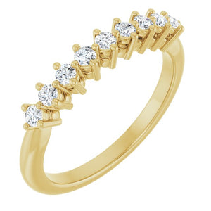14K Gold Lab-Grown Diamond Anniversary Band - Options Available