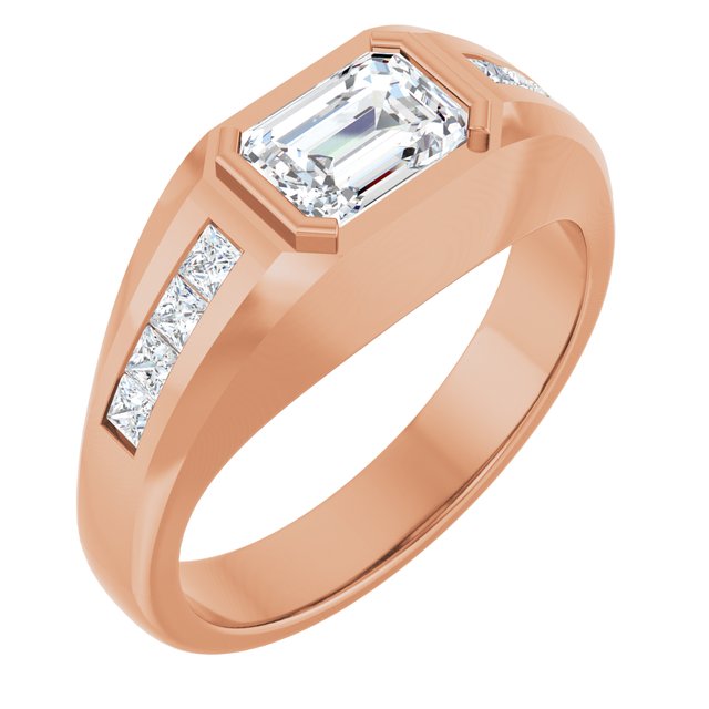 Lab-Grown Diamond Band | 14K Gold & Platinum | 7 X 5 Mm | 1 5/8 CTW