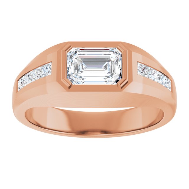 Lab-Grown Diamond Band | 14K Gold & Platinum | 7 X 5 Mm | 1 5/8 CTW