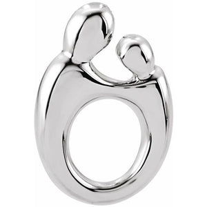 Sterling Silver Mother And Child Pendant